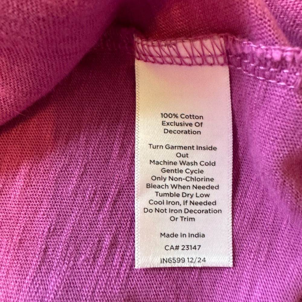 Talbots Violet Tee - Picture 5 of 5